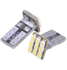 Лампа 12V габарит без цоколя 2шт 9 SMD 3x3 синий