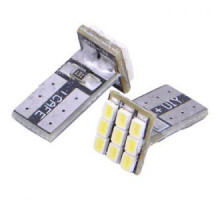 Лампа 12V габарит без цоколя 2шт 9 SMD 3x3 зелен