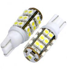 Лампа 12V габарит без цоколя 2шт 25 SMD зелен